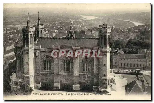 Ansichtskarte AK Lyon Notre Dame de Fourviere Vue prise de la Tour Metallique