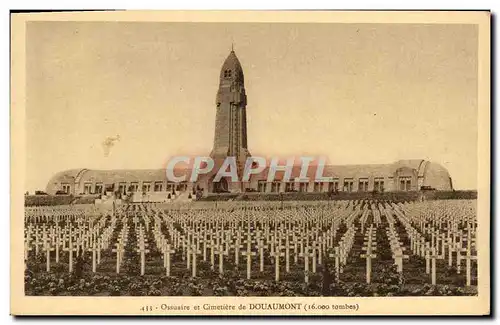 Ansichtskarte AK Ossuaire et Cimetiere de Douaumont Militaria