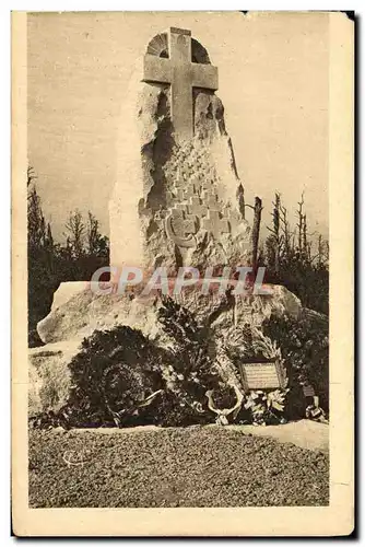 Cartes postales Bois des Caures Monument eleve a la memoire du colonel Driant et a ses chasseurs Militaria