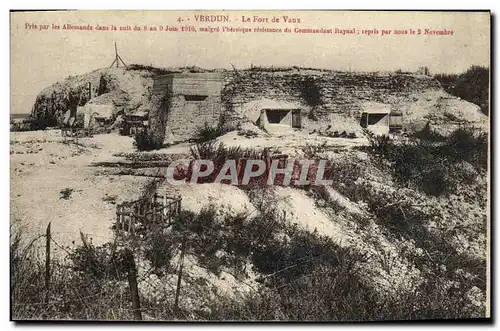 Cartes postales Verdun Le Fort de Vaux Militaria