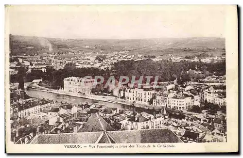 Ansichtskarte AK Verdun Vue Panoramique prise des Tours de la Cathedarle