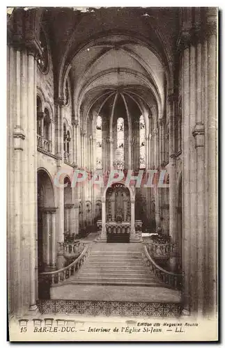 Cartes postales Bar Le Duc Interieur de l Eglise St Jean