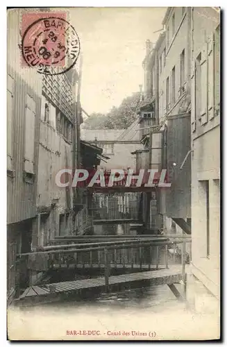 Cartes postales Bar Le Duc Canal des Usines