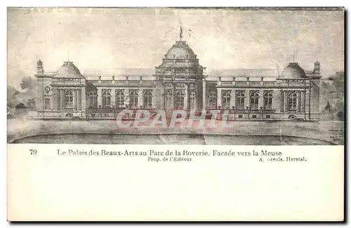 Cartes postales Le Palais des Beaux Arts au Parc de la Boverie Facade vers la Meuse