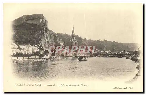 Cartes postales Vallee de la Meuse Dinant Arrivee du Baleau de Namur
