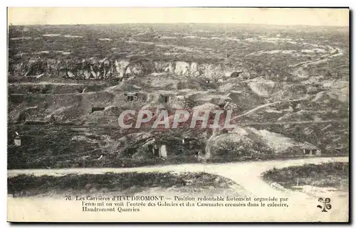 Cartes postales Les Carrieres d Haudromont Militaria