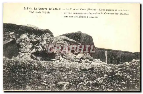 Cartes postales Le Fort de Vaux Militaria