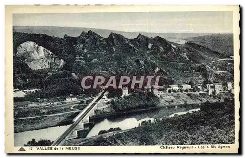 Cartes postales Valle de la Meuse Chateau Regnault Les 4 fils Aymon