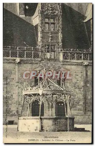 Cartes postales Josselin Interieur du Chateau Le Puits