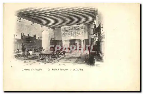 Cartes postales Chateau de Josselin La Salle a Manger