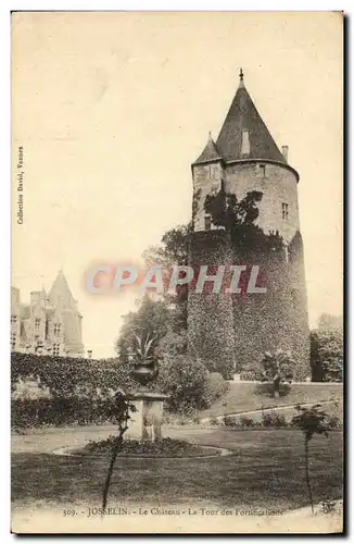 Cartes postales Josselin Le Chateau La Tour des Fortications