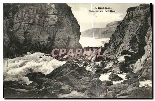 Cartes postales Quiberon Couloirs de Port Bara