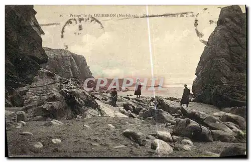 Ansichtskarte AK Quiberon Entree des Couloirs du Cloitre