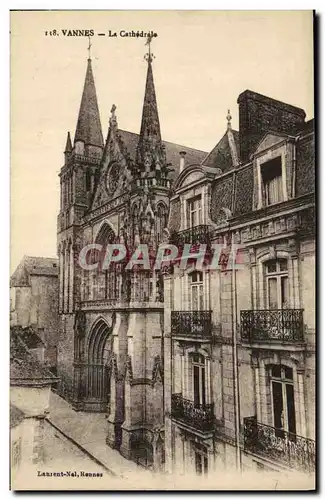 Cartes postales Vannes La Cathedrale