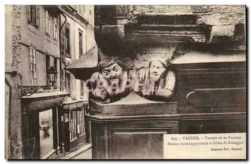 Ansichtskarte AK Vannes Vannes et la Femme Maison ayant appartenu a Gilles de Bretagne