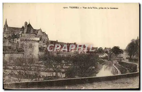 Ansichtskarte AK Vannes Vue de la Ville Prise de la Garenne