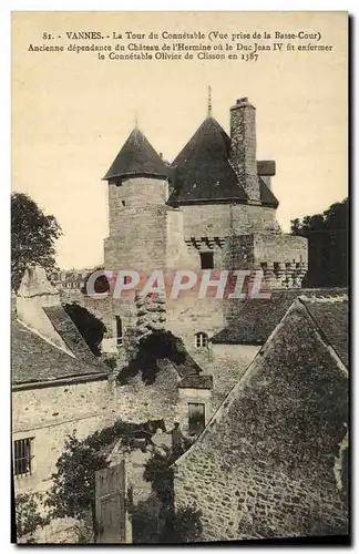 Ansichtskarte AK Vannes La Tour du Connetable Vue prise de la basse cour Ancienne dependance du chateau de l Hemi