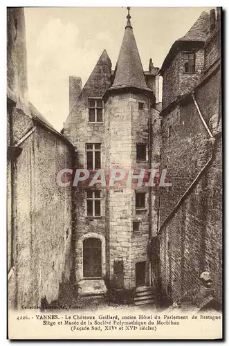 Ansichtskarte AK Vannes Le Chateaux Gaillard ancien Hotel du Parlement de Bretagne