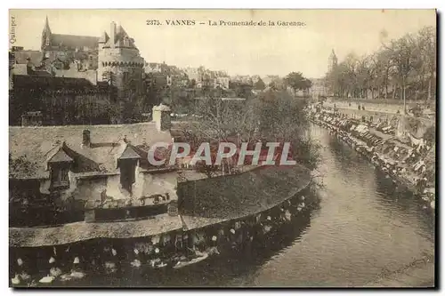 Cartes postales Vannes Les Promenades de la Garenne Lavoir Lavandieres