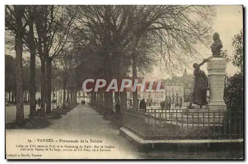 Cartes postales Vannes Promenade de la Rabine