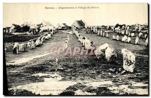 Ansichtskarte AK Carnac Alignements et Village du Menec