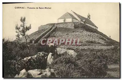 Ansichtskarte AK Carnac Tumulus de Saint Michel Enfant Folklore