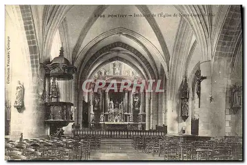 Ansichtskarte AK Pontivy Interieur de l Eglise de Notre Dame de Joie