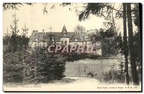 Cartes postales Ploermel Chateau de Malville