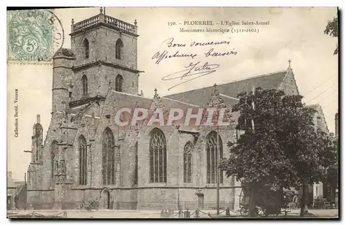 Ansichtskarte AK Ploermel L Eglise Saint Armel Monument historique