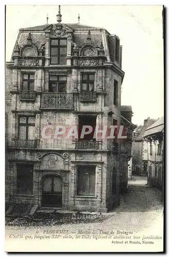 Cartes postales Ploermel Maison des Ducs de Bretagne