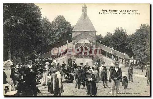 Ansichtskarte AK Sainte Anne d Auray La Scala Sancta le Jour de la Fete