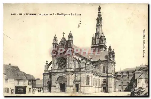 Cartes postales Sainte Anne D Auray La Basilique La Place