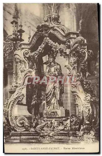 Cartes postales Sainte Anne D Auray Statue Miraculeuse