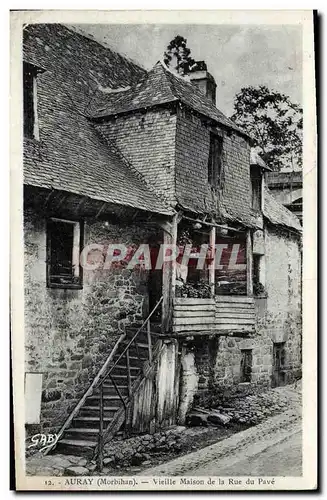 Ansichtskarte AK Auray Vieille Maison de la Rue du Pave