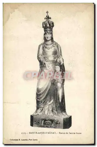 Cartes postales Sainte Anne D Auray Statue de Sainte Anne