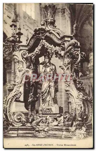 Cartes postales Sainte Anne D Auray Statue Miraculeuse