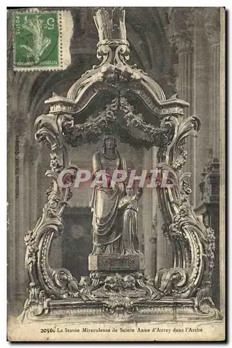 Cartes postales Sainte Anne D Auray La Statue Miraculeuse de Saint Anne d Auray dans l Arche