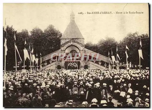 Ansichtskarte AK Sainte Anne D Auray Messe a la Scala Sancta