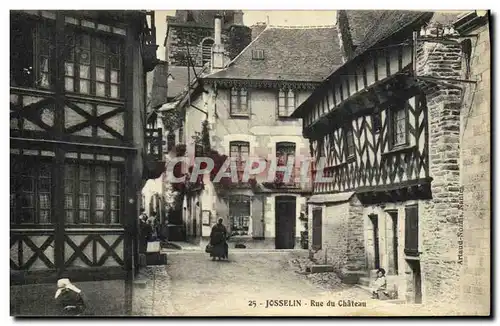 Cartes postales Josselin Rue du Chateau