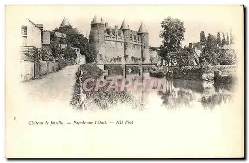 Cartes postales Josselin Facade sur l Oust