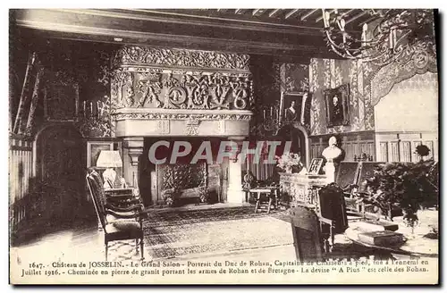 Cartes postales Josselin Le Grand Salon Portrait du duc de Rohan Capitaine de chasseurs a pied