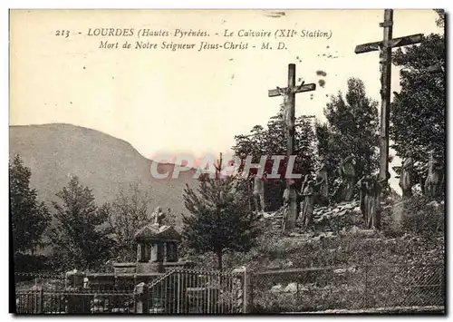 Cartes postales Lourdes Le Calvaire Mort de Notre Seigneur Jesus Christ