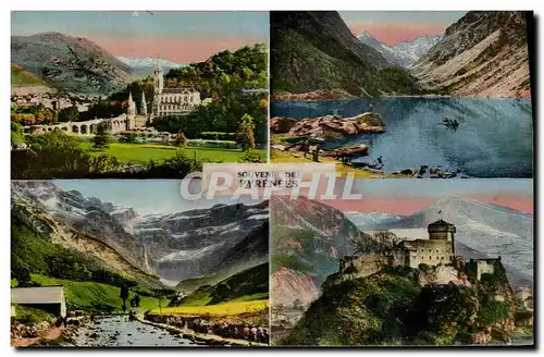 Cartes postales Souvenir des Pyrenees Lourdes Cauterets