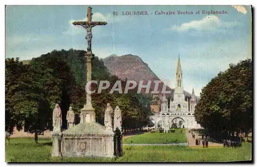 Cartes postales Lourdes Calvaire Breton et Esplanade