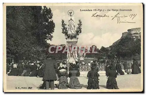 Cartes postales Lourdes La Vierge Couronnee