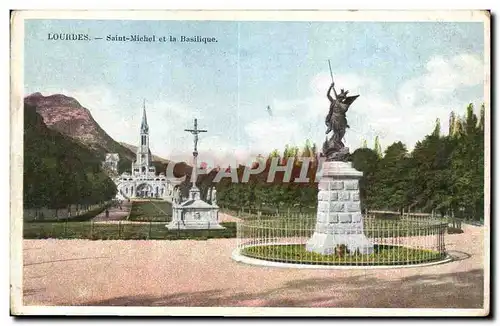 Cartes postales Lourdes Saint Michel et La Basilique