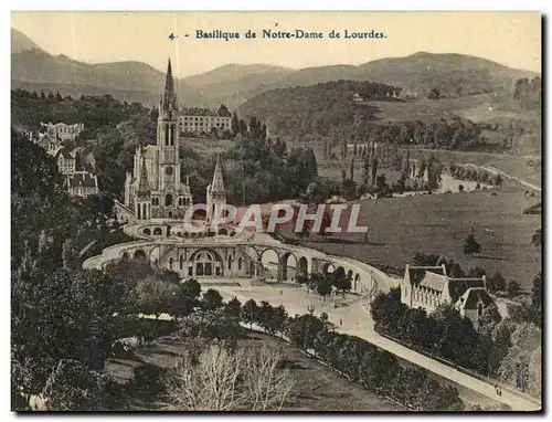 Ansichtskarte AK Lourdes Basilique de Notre Dame de Lourdes