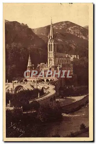 Cartes postales Lourdes La Basilique