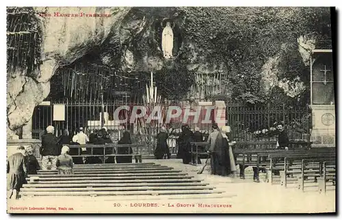 Cartes postales Lourdes La Grotte Miraculause