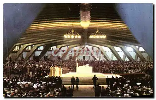 Cartes postales moderne Lourdes La Basilique Souterraine St Pie X